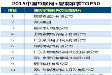 IoT Analytics：2015年物联网行业全球公司排名Top20 | 爱运营