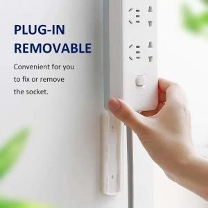 Dhvsam Self Adhesive Power Strip Wall Mount, Frylr No Damage Wall ...