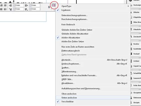 Image result for Control Panel InDesign
