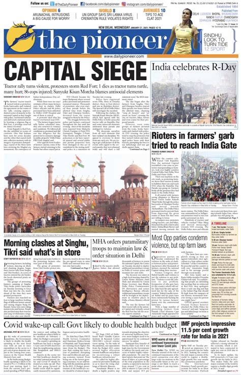 The Pioneer Newspaper Classified Rates 2025 9810974532