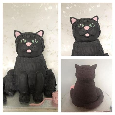 Sculpted Cat Cake Tutorial 的图像结果