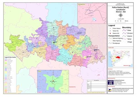 Maps of various regions | Aurangabad Police