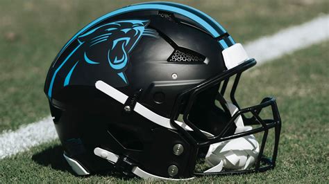Panthers Helmet Riddell Carolina Panthers 2024 Slate Alternate Speed