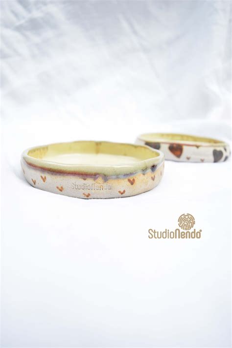 Pinch Bowl for Hummus/Salsa- Heart Print- Small – Studio Nendo