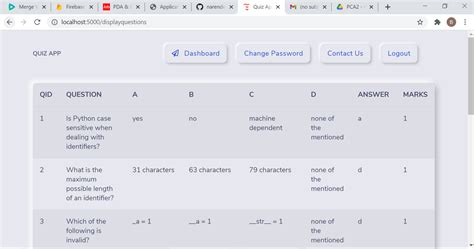 Image result for Python Flask Question. Answer App