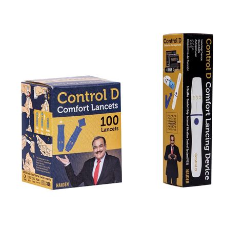Control D Lancing Device & 100 Round Lancets, White : Amazon.in ...