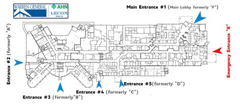WGH has new Entrance labels — Warren General Hospital