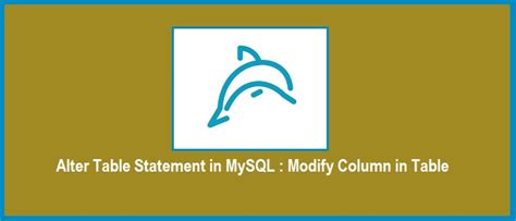 Image result for MySQL Modify