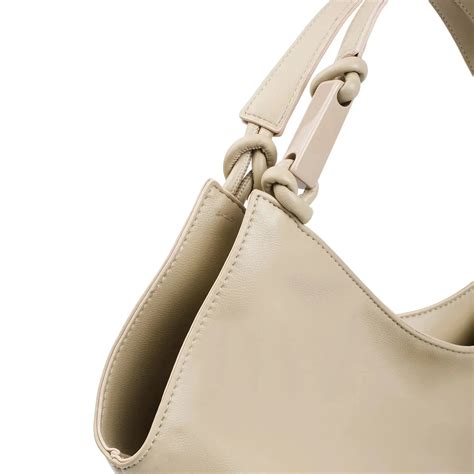 Buy Avril White Slouchy Beige Bucket Hobo | Lino Perros