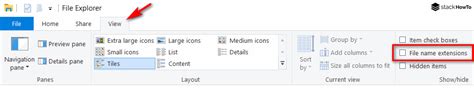 Image result for Hide File Extensions