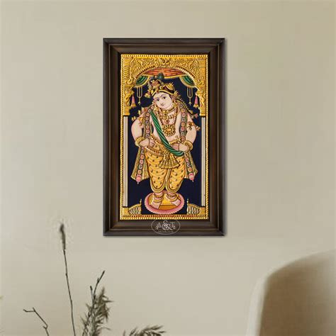 Tanjore Painting Vithoba Krishna - Rani Arts & Teak – RANI ARTS & TEAK