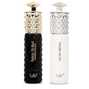 Manasik Set of 2 Alcohol Free Premium Attar, Musk Abiyad For Women ...