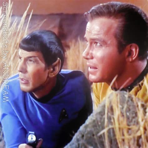 Mr. Spock and Capt. Kirk STAR TREK (1966) Leonard Nimoy and William ...