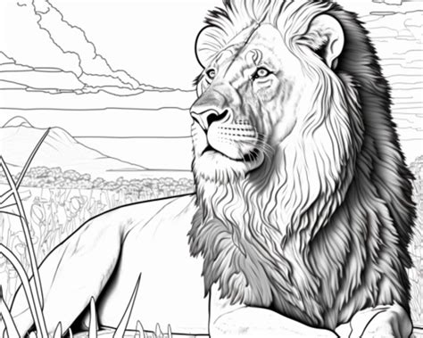Printable Coloring Pages Lion - Printable Paper Crafts