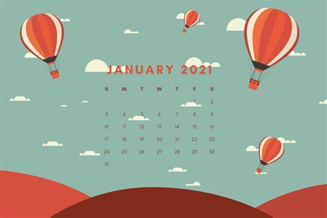 January 2021 Calendar Wallpapers - Wallpaper Cave