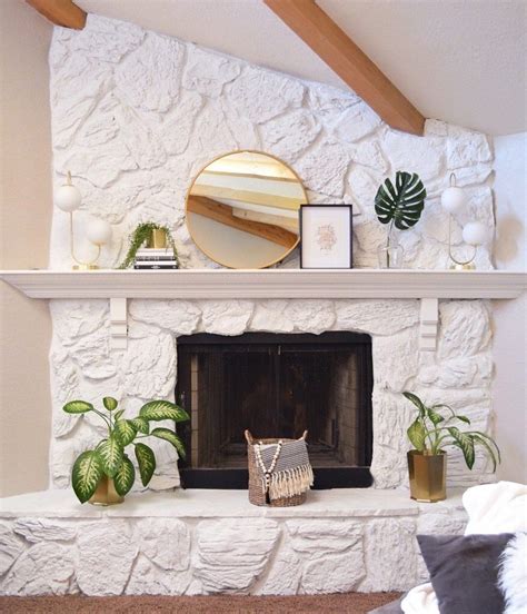 Painted Stone Fireplace Ideas – Warehouse of Ideas