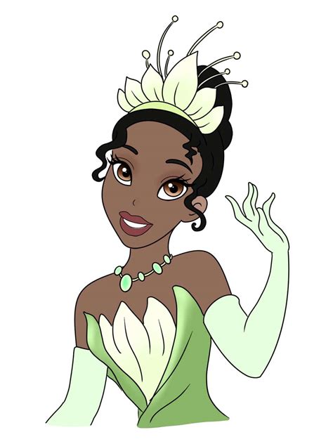 How to Draw Princess Tiana | The Princess and The Frog - Step by Step ...