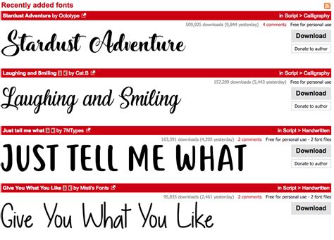 Font Creator Program 的图像结果