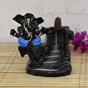 Buy eCraftIndia Ganesha Smoke Scented Backflow Cone Incenses (7 cm x 7 ...