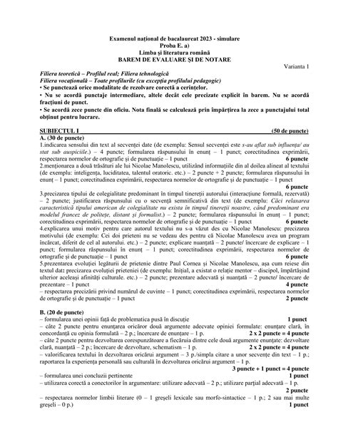 Proba E.a+E.c -Simulări județene BAC 2023 -ILFOV (NOU! 31 si 30 ...