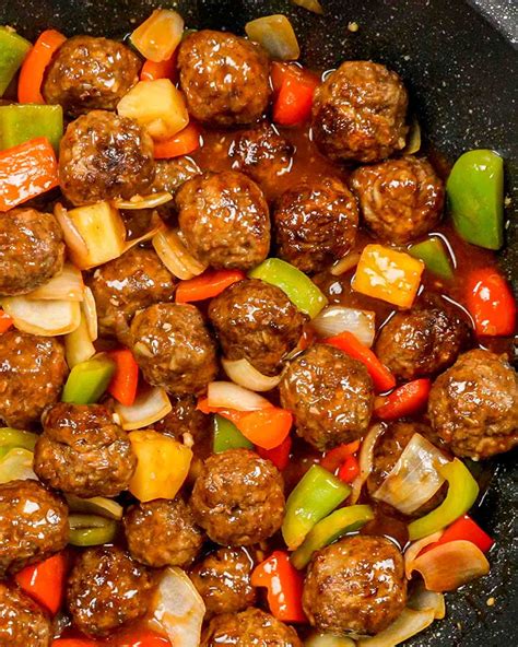 Sweet and Sour Meatballs Recipe