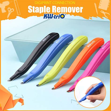 KW-TRIO Staple Remover Pen-Type Magnetic Head Easy Pull Reduced Effort ...