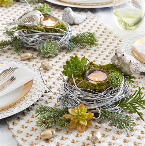 Rustic Christmas Centerpiece Christmas Table Decorations Centerpiece