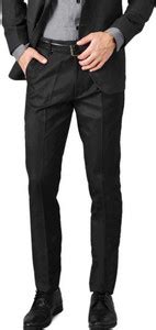 SLC Regular Fit Men Black Trousers - Buy SLC Regular Fit Men Black ...