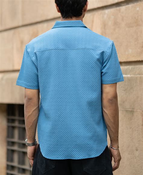 Mid Blue Structured Shirt – Powerlook