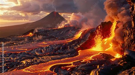 Image result for Volcanoes Create Landforms