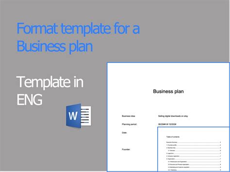 Business Plan Sample Doc 的图像结果