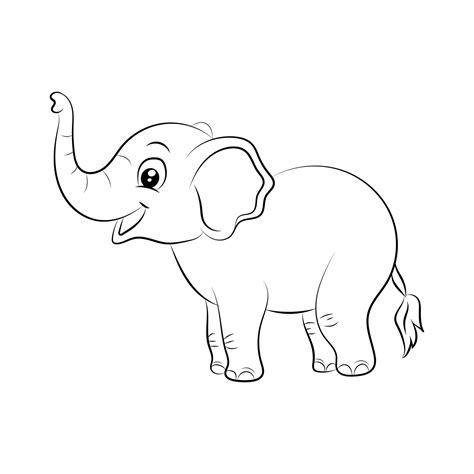 Outline Images Of Elephants Elephant - Traceable Heraldic Art