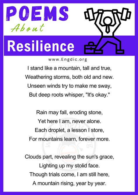 20+ Short Poems about Resilience - EngDic