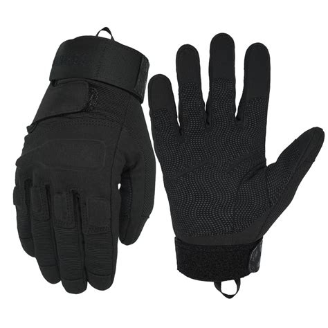 Seibertron? Men's Black S.O.L.A.G. Special Ops Full Finger/Light ...
