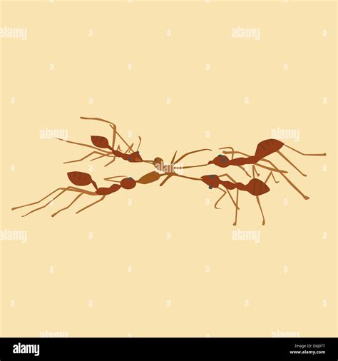Illustration of ants eat ant Stock Photo - Alamy