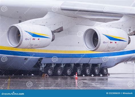 Closeup of Antonov AN225, the Largest Commercial Transport Aircraft of ...