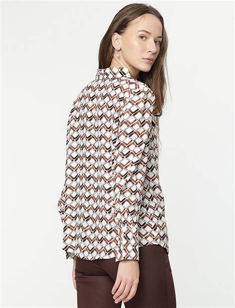Buy Pure Viscose Printed Bishop Sleeves Blouse at Marks & Spencer