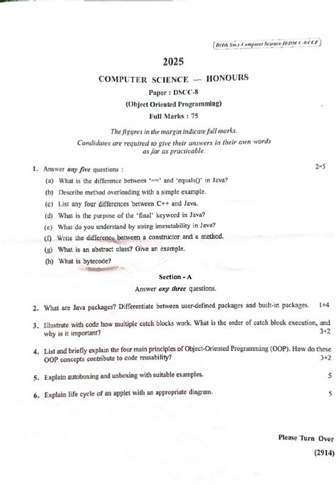 CMSM DSCC8 25 - OOP Final Exam Questions & Guidelines - Studocu