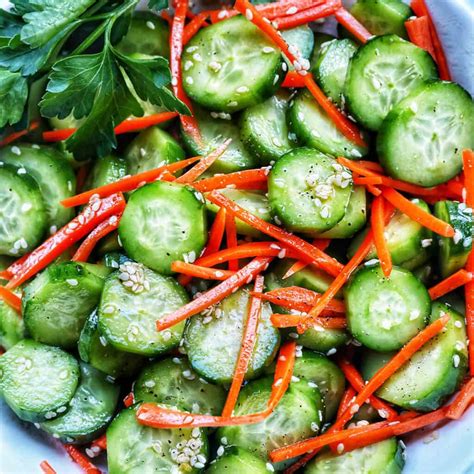 Asian Pickled Cucumbers - Urban Bliss Life