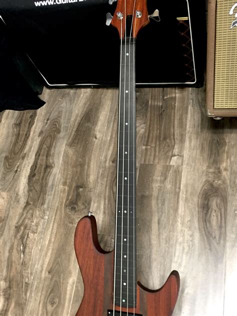Carl Thompson 4 String Fretless Bass 1975 Red Mahogany Finish Bass For ...