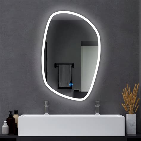 Zigzag - LED Mirror - Natural White Light - Rectangular – Flair Glass