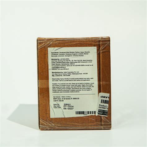 "NEEDLE NECTAR" EXTRAIT DE PARFUM – JAYWALKING