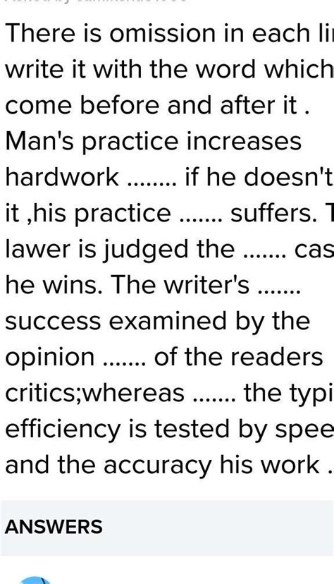 Editing ommision Man practice increases hardwark. If he does not it ...