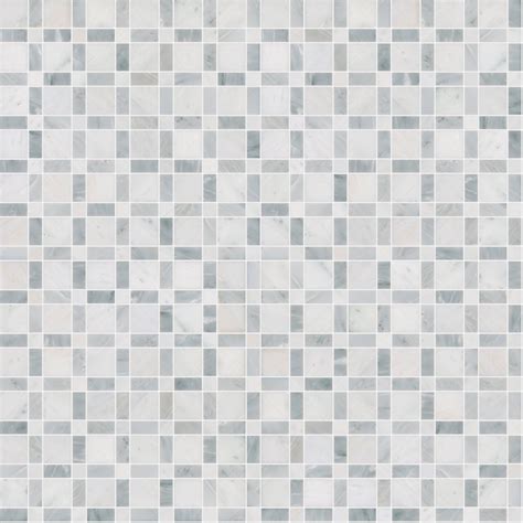 Manchester Plaid Polished Marble Mosaic Tile | Floor and Decor