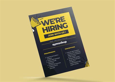Free PSD Flyer Mockup - Graphic Folks