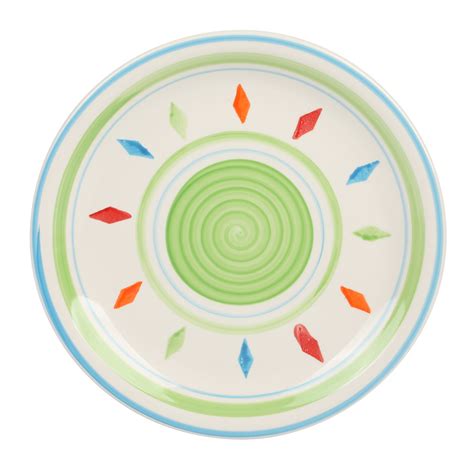 Buy Gibson Home Heidy 12 Piece Hand Painted Dinnerware Set - Green ...