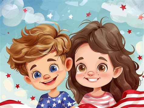 A man and a girl are posing for a picture with stars and a girl ...