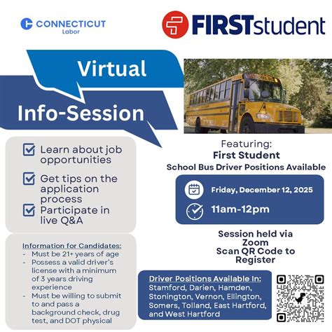 Dec 12 | Virtual Employment Information Session-First Student Bus ...