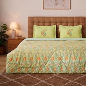 Livspace Indian Heritage Comforter Double Bed | 120 GSM, 144 TC | Quilt ...