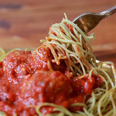Edamame Spaghetti and Meatballs - Resolution Eats